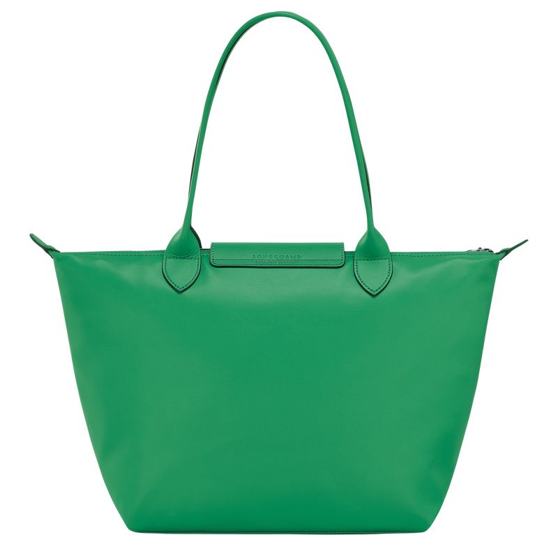 Bolsa De Hombro long champ Le Pliage Xtra M Tote Leather Mujer Verde | COVR7563