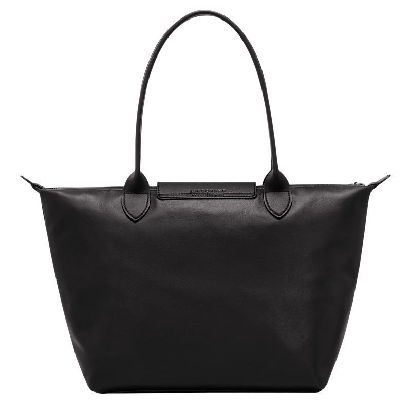 Bolsa De Hombro long champ Le Pliage Xtra M Tote Leather Mujer Negras | COMQ7566