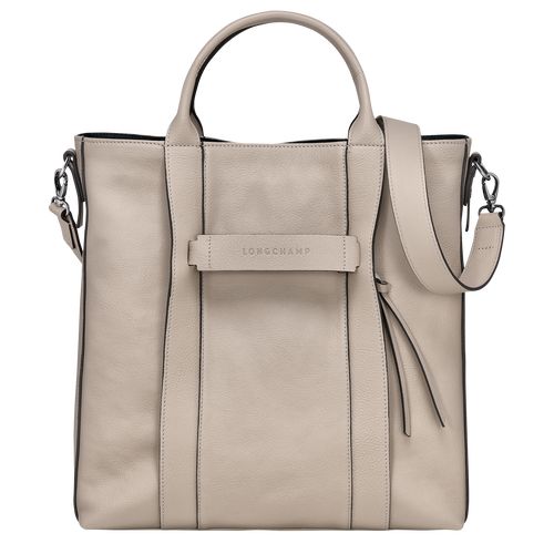 Bolsa de Mano long champ 3D L Tote Leather Mujer Clay | COVR7362