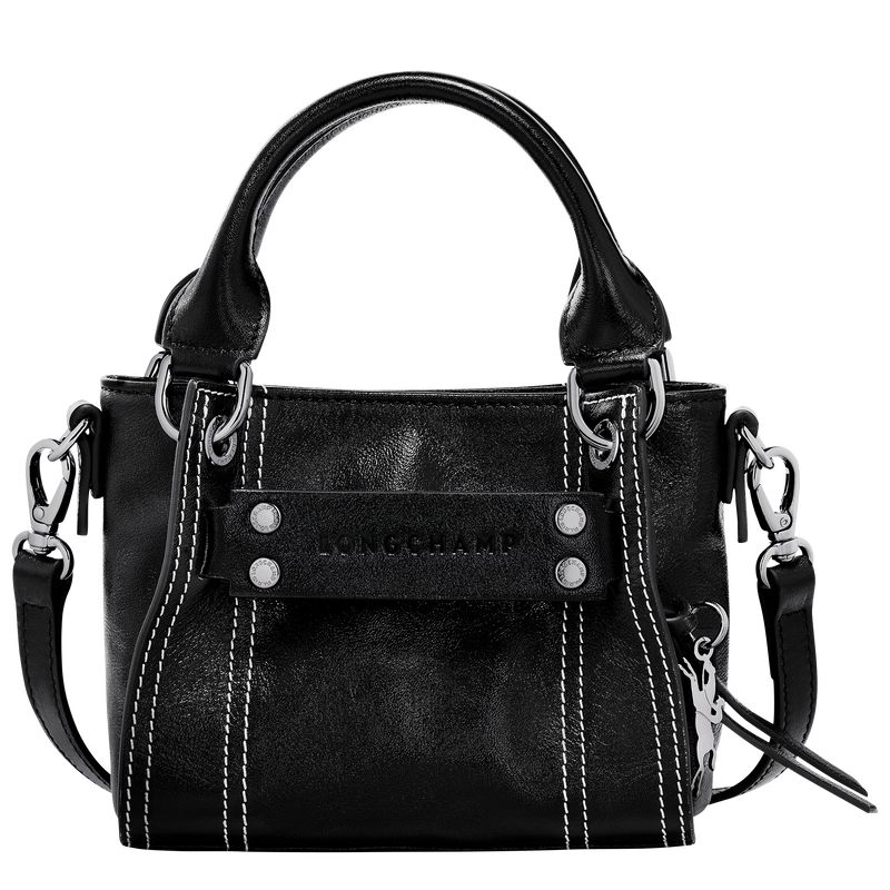 Bolsa de Mano long champ 3D XS Leather Mujer Negras | COSG7240