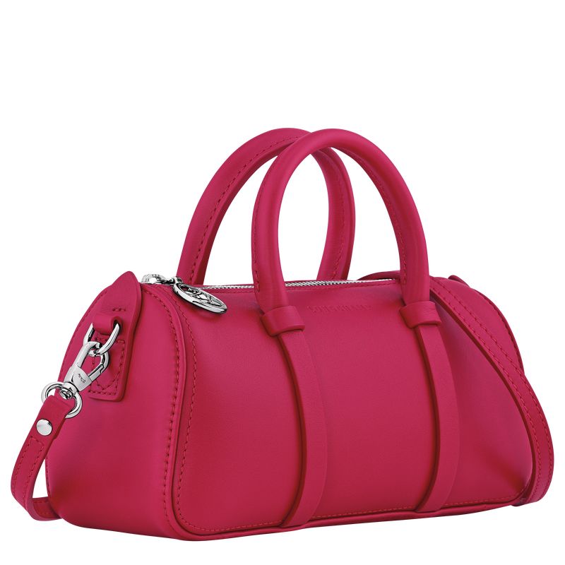 Bolsa de Mano long champ Daylong S Leather Mujer Beetroot | COPJ7271