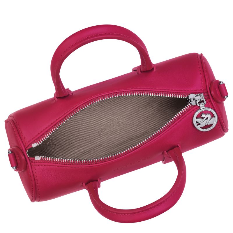 Bolsa de Mano long champ Daylong S Leather Mujer Beetroot | COPJ7271