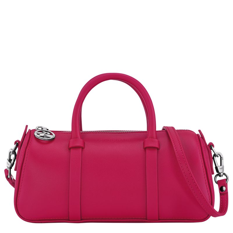 Bolsa de Mano long champ Daylong S Leather Mujer Beetroot | COPJ7271