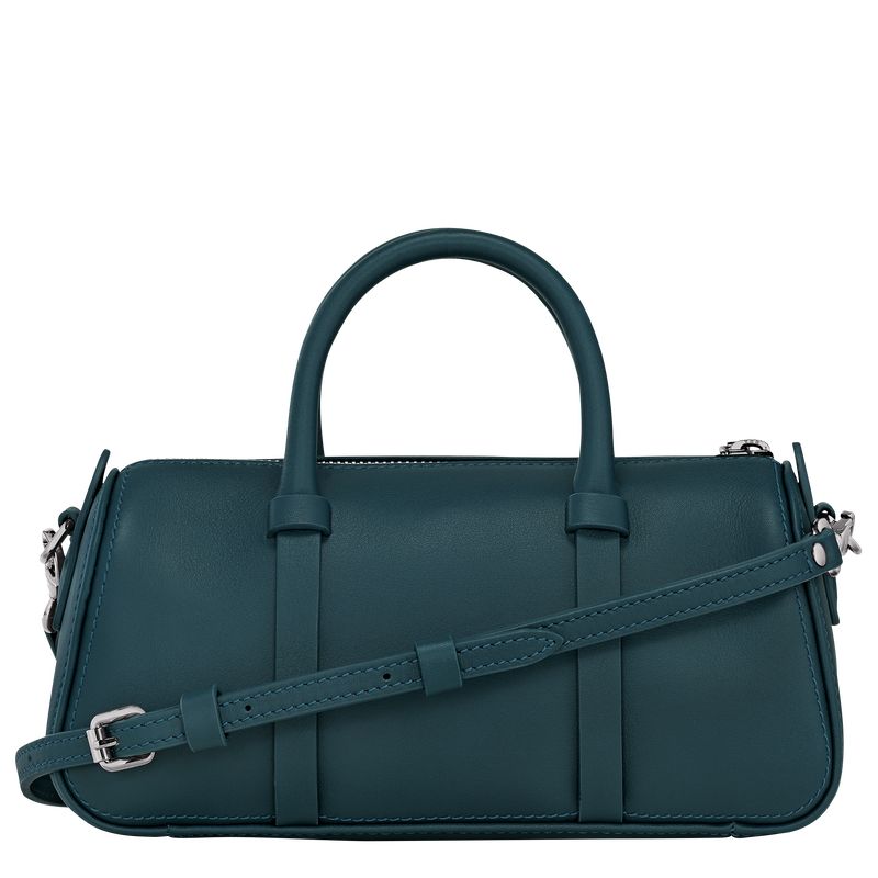 Bolsa de Mano long champ Daylong S Leather Mujer Azules | COOK7272