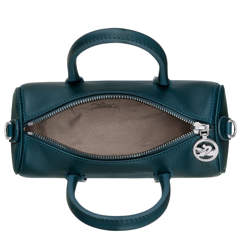 Bolsa de Mano long champ Daylong S Leather Mujer Azules | COOK7272