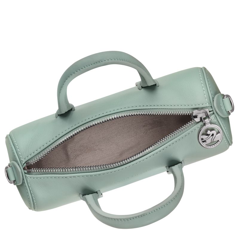 Bolsa de Mano long champ Daylong S Leather Mujer Celadon | COUZ7274