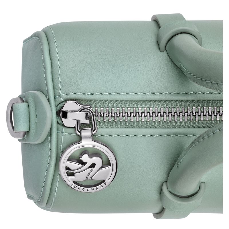 Bolsa de Mano long champ Daylong S Leather Mujer Celadon | COUZ7274