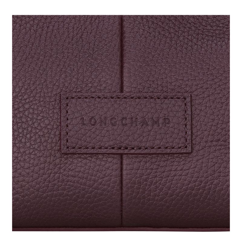 Bolsa de Mano long champ Essential XS Leather Mujer Eggplant | CONW7256