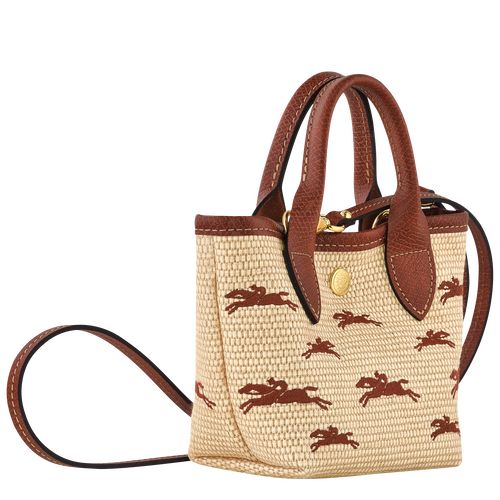 Bolsa de Mano long champ Le Panier Pliage XS Basket Canvas Mujer Marrones | COUZ7326