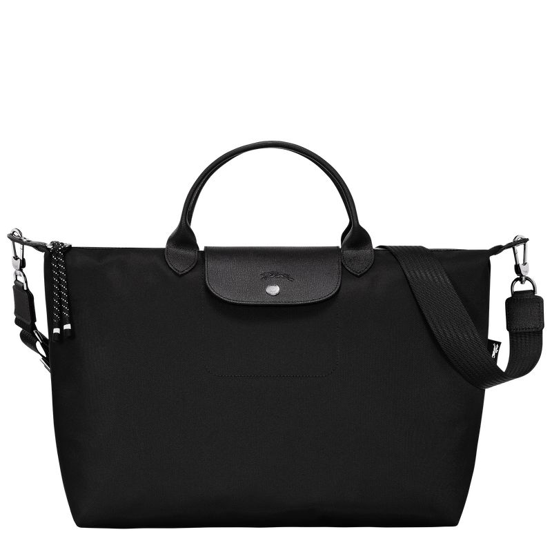 Bolsa de Mano long champ Le Pliage Energy XL Recycled canvas Mujer Negras | COUZ7170