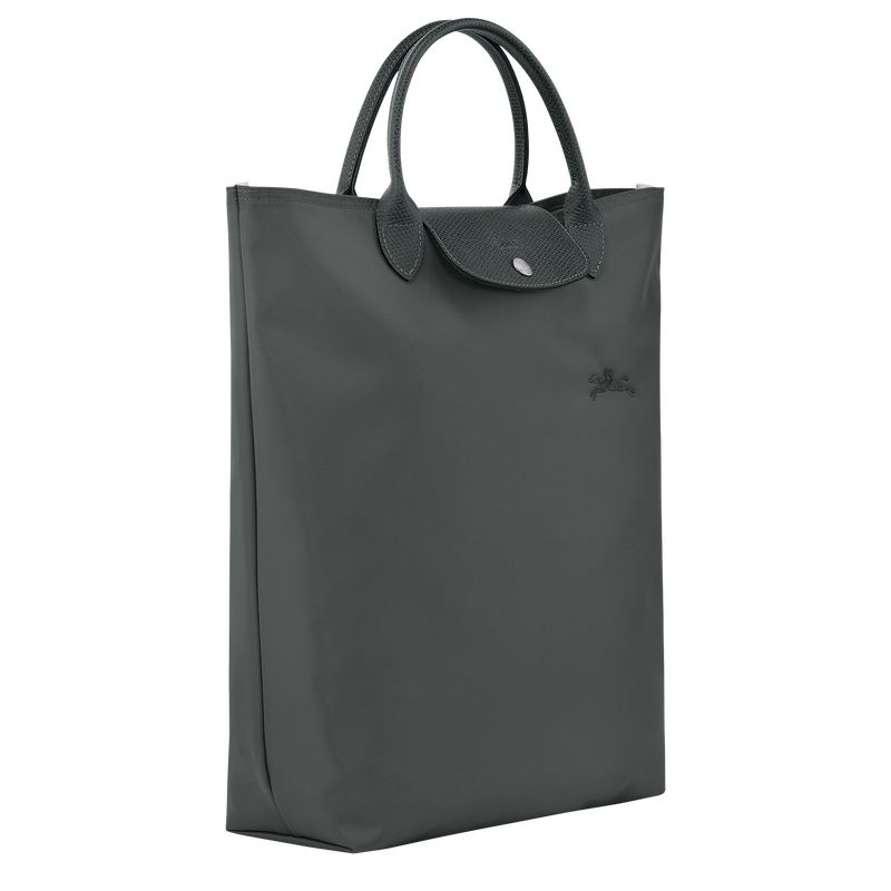 Bolsa de Mano long champ Le Pliage Green M Tote Canvas Mujer Graphite | COSG7165