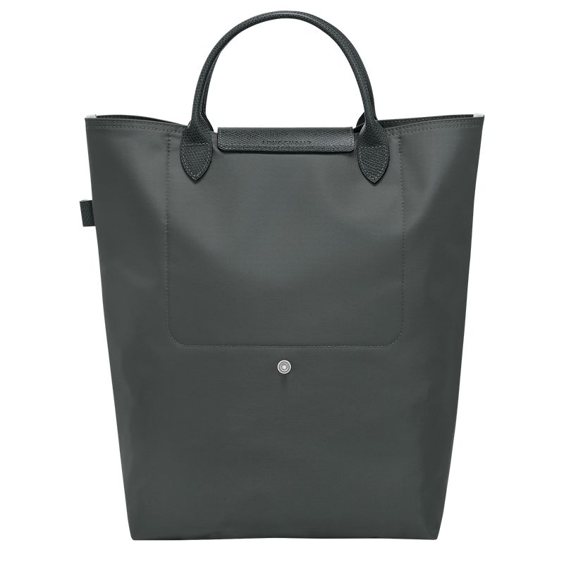 Bolsa de Mano long champ Le Pliage Green M Tote Canvas Mujer Graphite | COSG7165