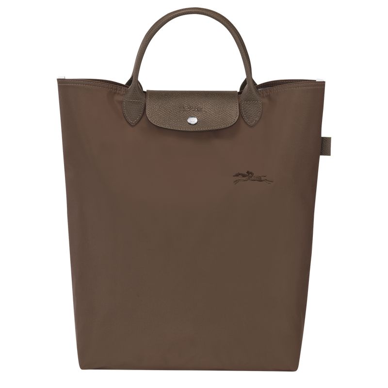 Bolsa de Mano long champ Le Pliage Green M Tote Canvas Mujer Terra | COPJ7167