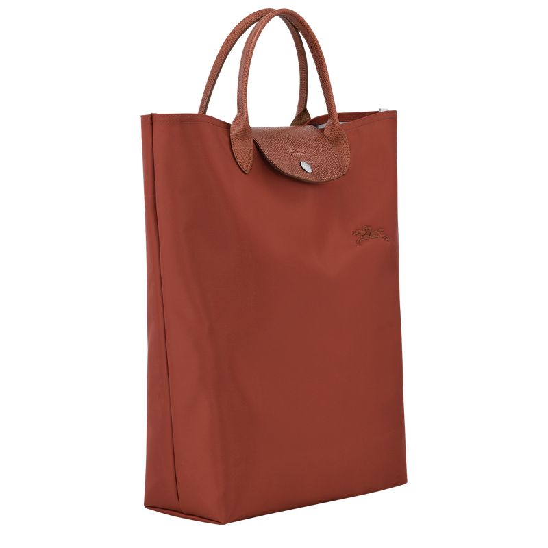 Bolsa de Mano long champ Le Pliage Green M Tote Canvas Mujer Chestnut | COIL7169