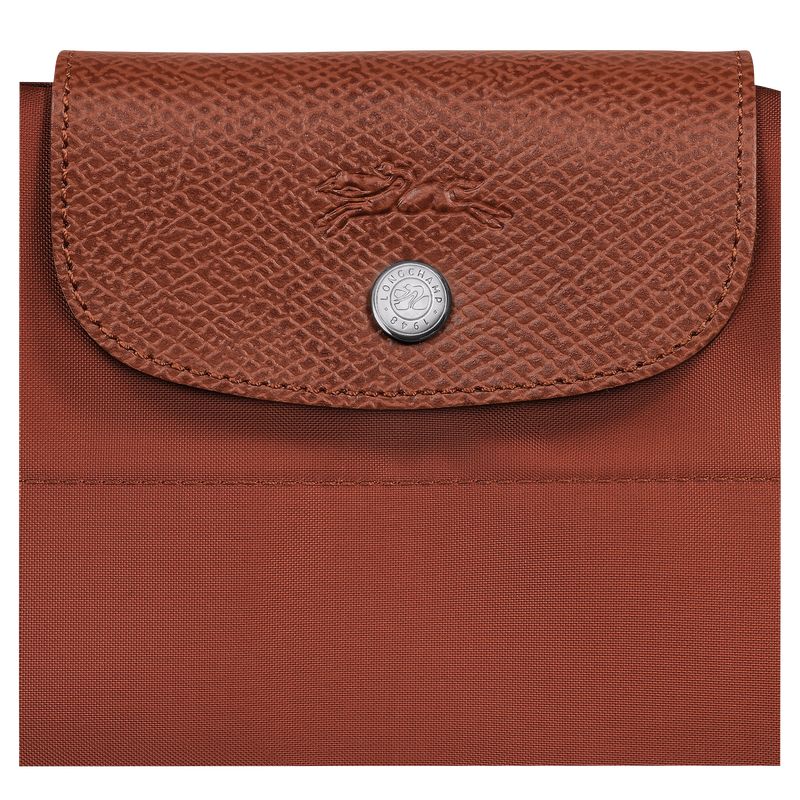 Bolsa de Mano long champ Le Pliage Green M Tote Canvas Mujer Chestnut | COIL7169