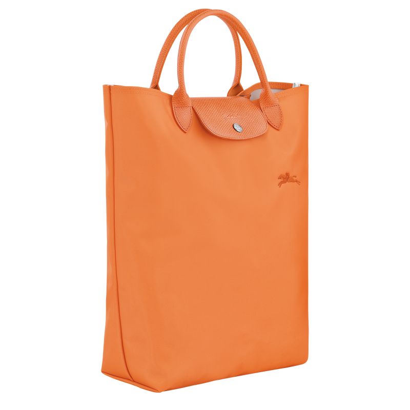 Bolsa de Mano long champ Le Pliage Green M Tote Canvas Hombre Naranjas | COSG8904