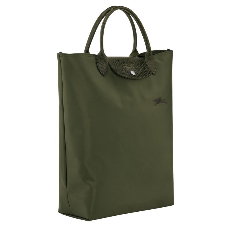 Bolsa de Mano long champ Le Pliage Green M Tote Canvas Hombre Forest | COFD8906