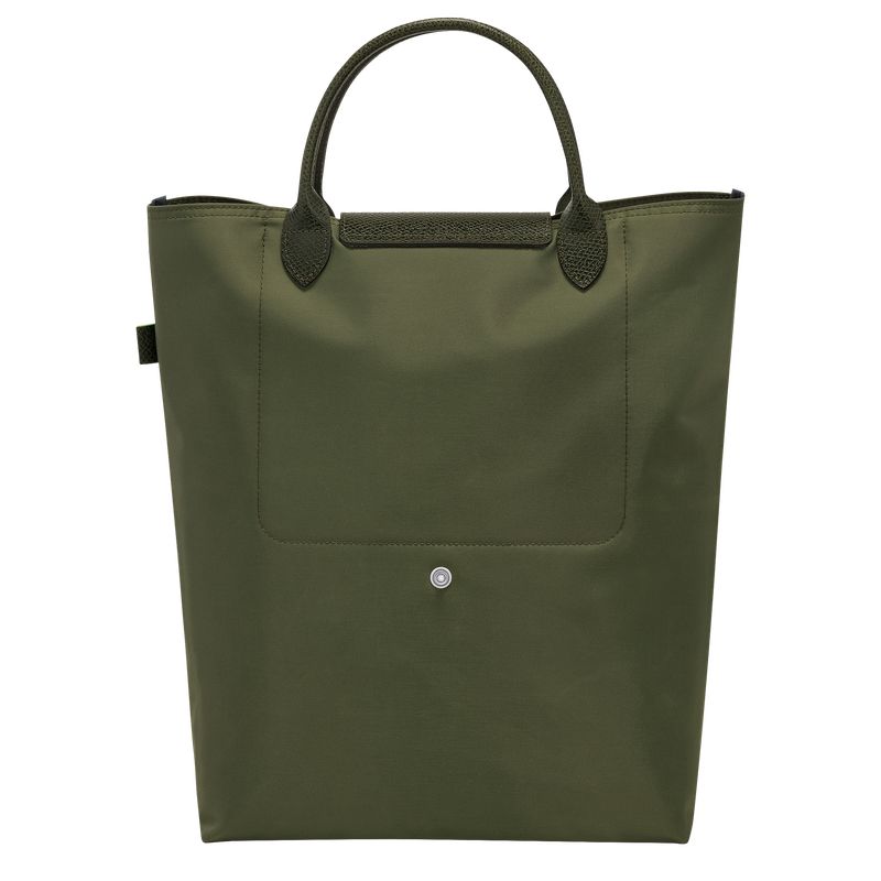 Bolsa de Mano long champ Le Pliage Green M Tote Canvas Hombre Forest | COFD8906