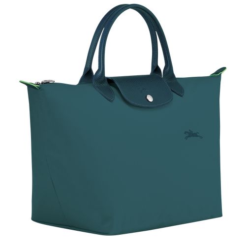 Bolsa de Mano long champ Le Pliage Green M Recycled canvas Mujer Verde Menta | COAH7343