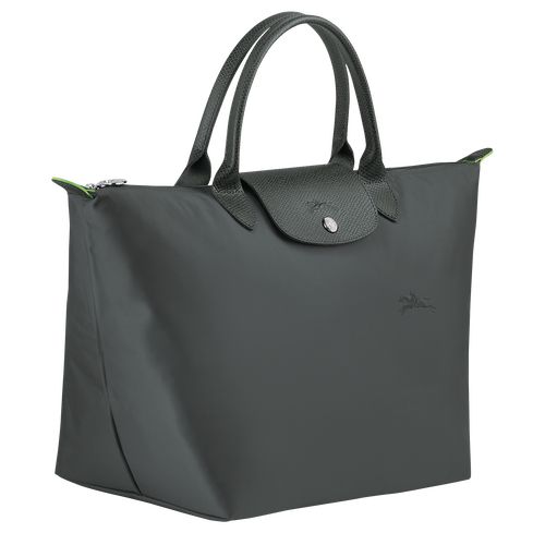 Bolsa de Mano long champ Le Pliage Green M Recycled canvas Mujer Graphite | COSG7344