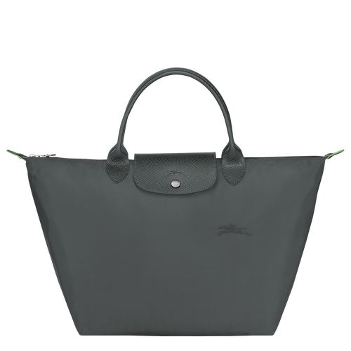 Bolsa de Mano long champ Le Pliage Green M Recycled canvas Mujer Graphite | COSG7344