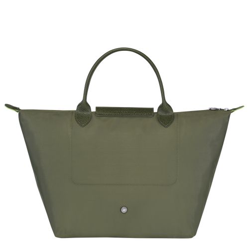 Bolsa de Mano long champ Le Pliage Green M Recycled canvas Mujer Forest | COHA7348