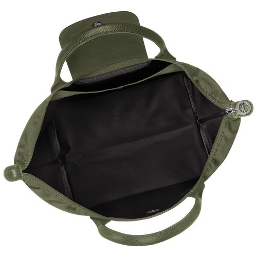 Bolsa de Mano long champ Le Pliage Green M Recycled canvas Mujer Forest | COHA7348