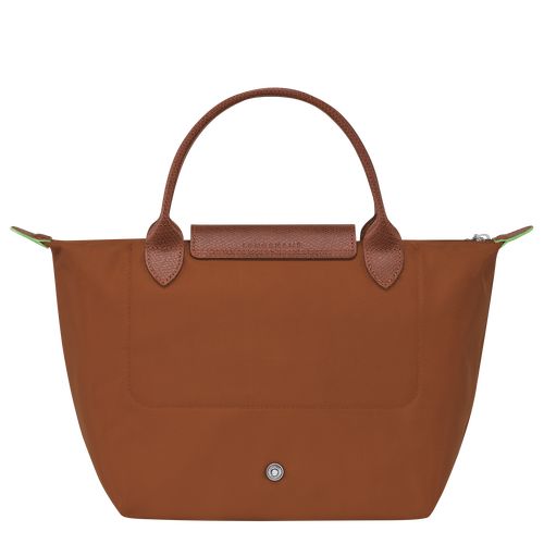 Bolsa de Mano long champ Le Pliage Green S Recycled canvas Mujer Cognac | COVR7355