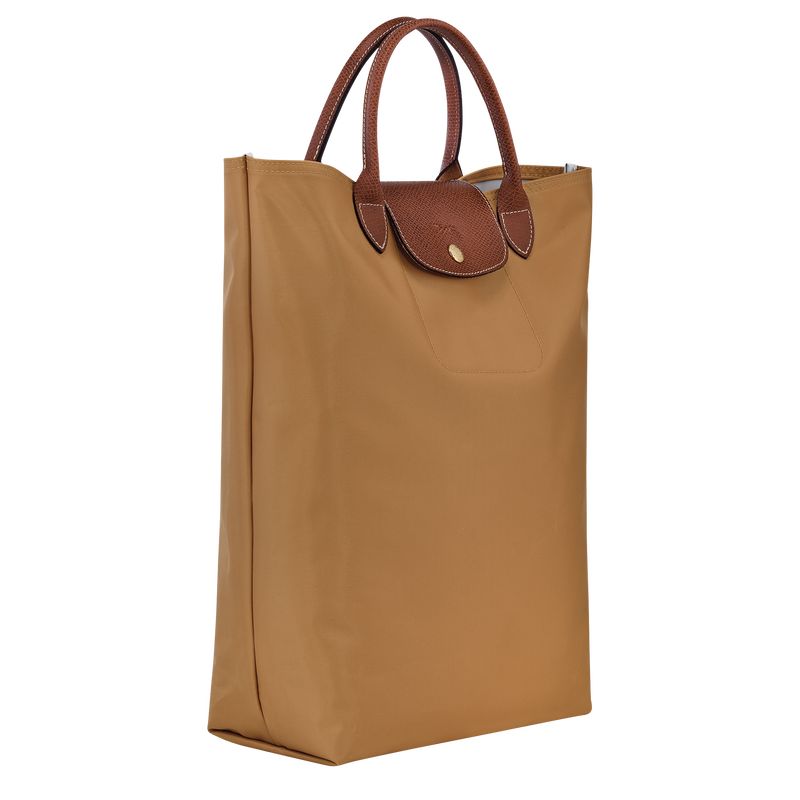 Bolsa de Mano long champ Le Pliage Original M Tote Canvas Mujer Fawn | COKO7159