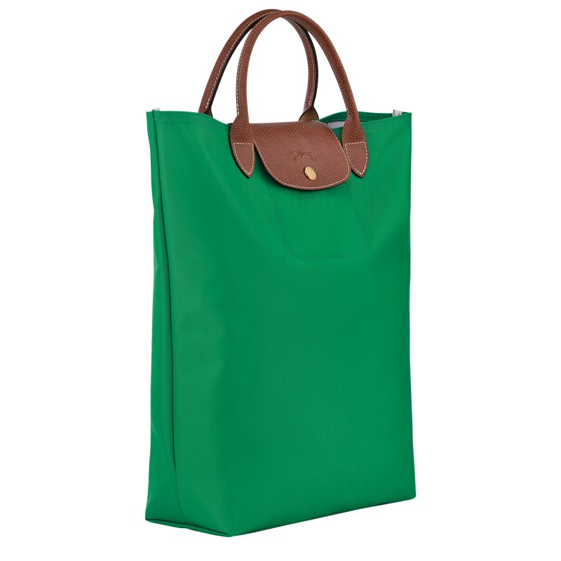 Bolsa de Mano long champ Le Pliage Original M Tote Canvas Hombre Verde | COEB8895