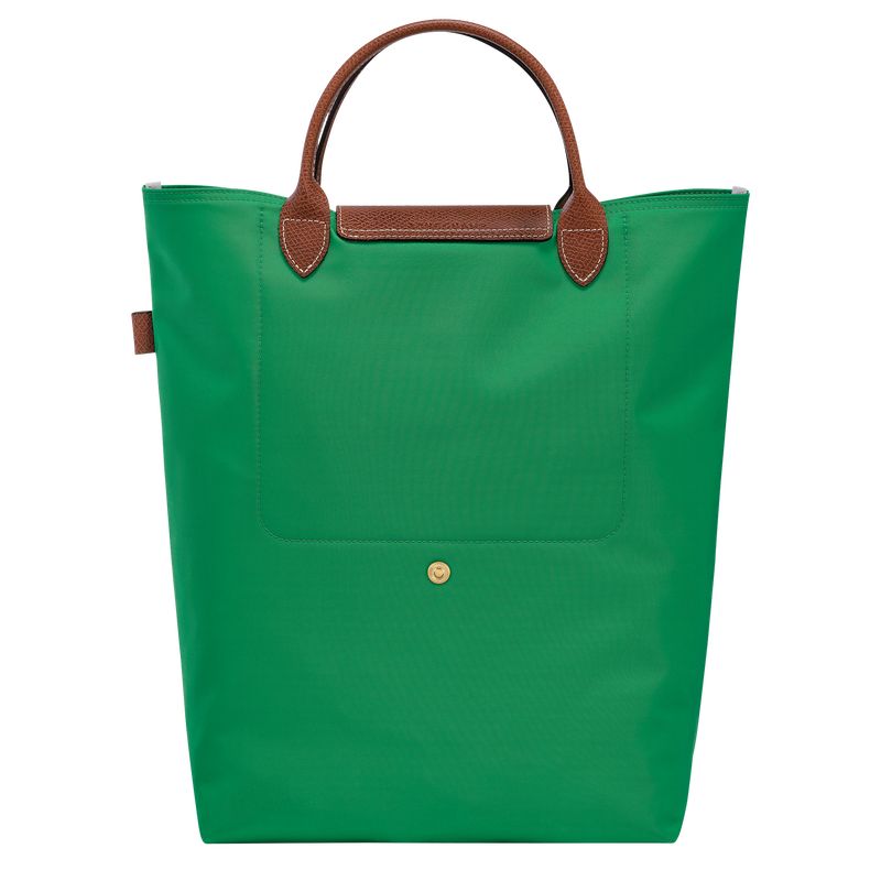 Bolsa de Mano long champ Le Pliage Original M Tote Canvas Hombre Verde | COEB8895