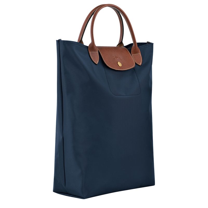 Bolsa de Mano long champ Le Pliage Original M Tote Canvas Hombre Azul Marino | COIL8900