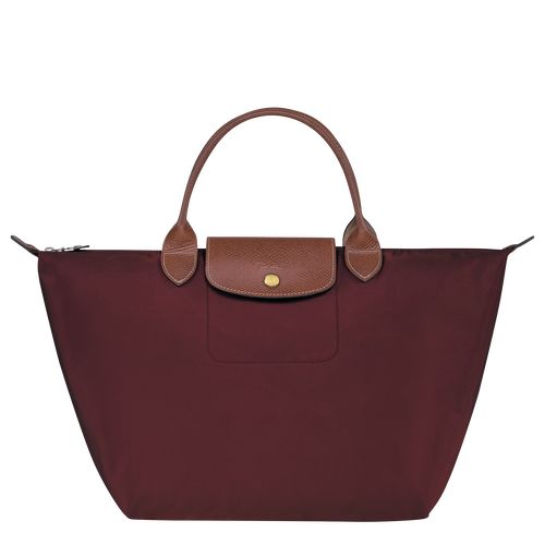 Bolsa de Mano long champ Le Pliage Original M Recycled canvas Mujer Burdeos | CORV7329