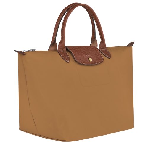 Bolsa de Mano long champ Le Pliage Original M Recycled canvas Mujer Fawn | COEB7330