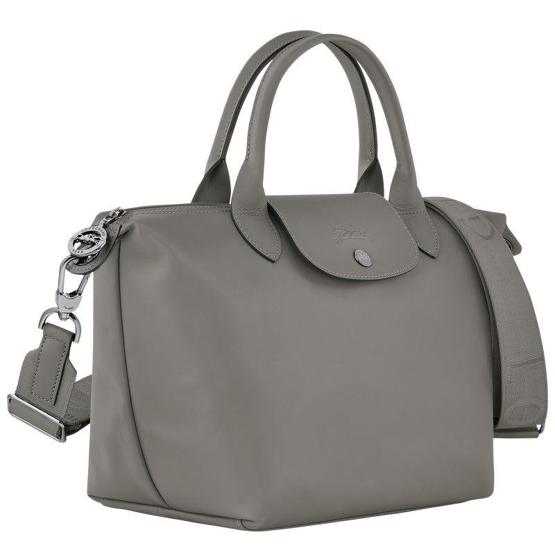 Bolsa de Mano long champ Le Pliage Xtra S Leather Mujer Turtledove | COPJ7186