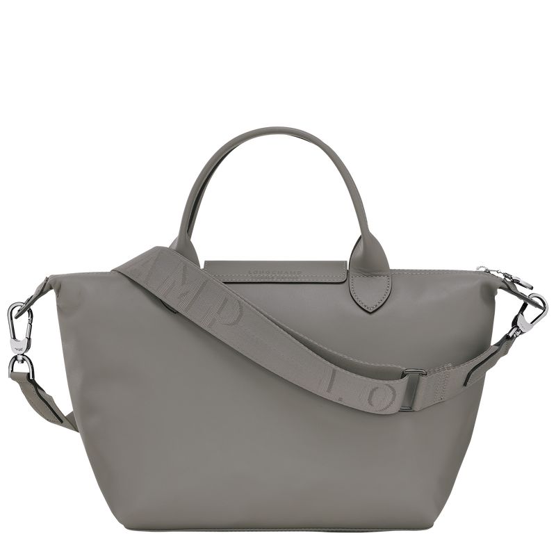 Bolsa de Mano long champ Le Pliage Xtra S Leather Mujer Turtledove | COPJ7186