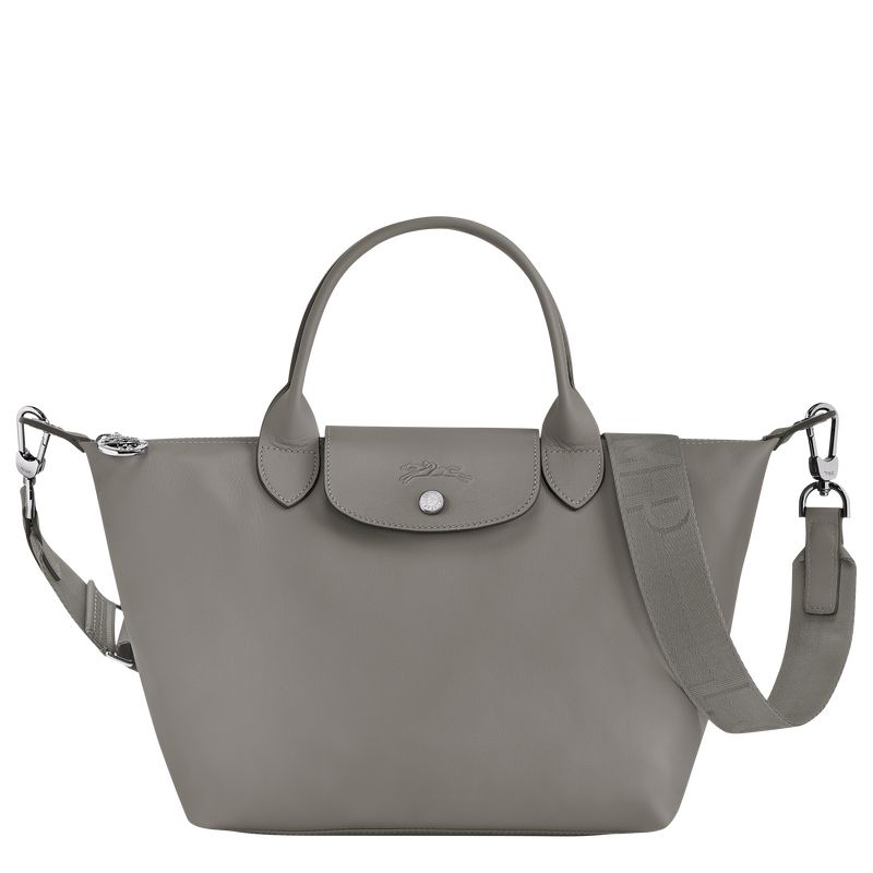 Bolsa de Mano long champ Le Pliage Xtra S Leather Mujer Turtledove | COPJ7186