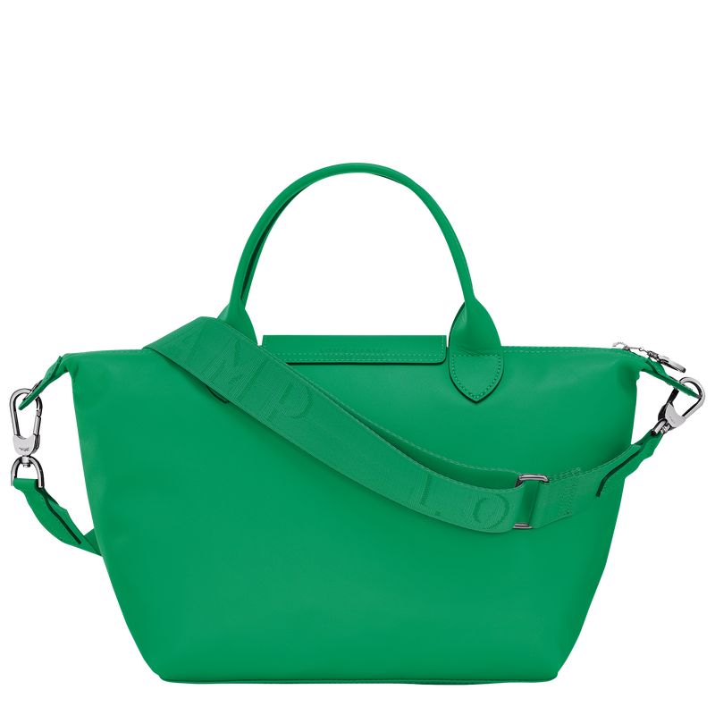 Bolsa de Mano long champ Le Pliage Xtra S Leather Mujer Verde | COFD7190