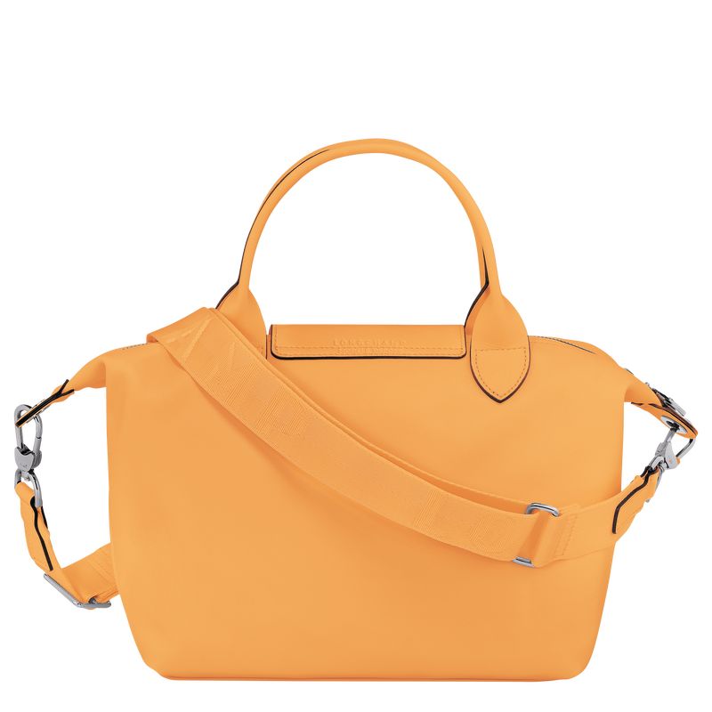 Bolsa de Mano long champ Le Pliage Xtra S Leather Mujer Albaricoque | COGS7191