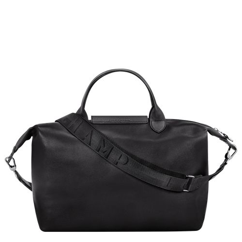 Bolsa de Mano long champ Le Pliage Xtra L Leather Hombre Negras | COPJ8954