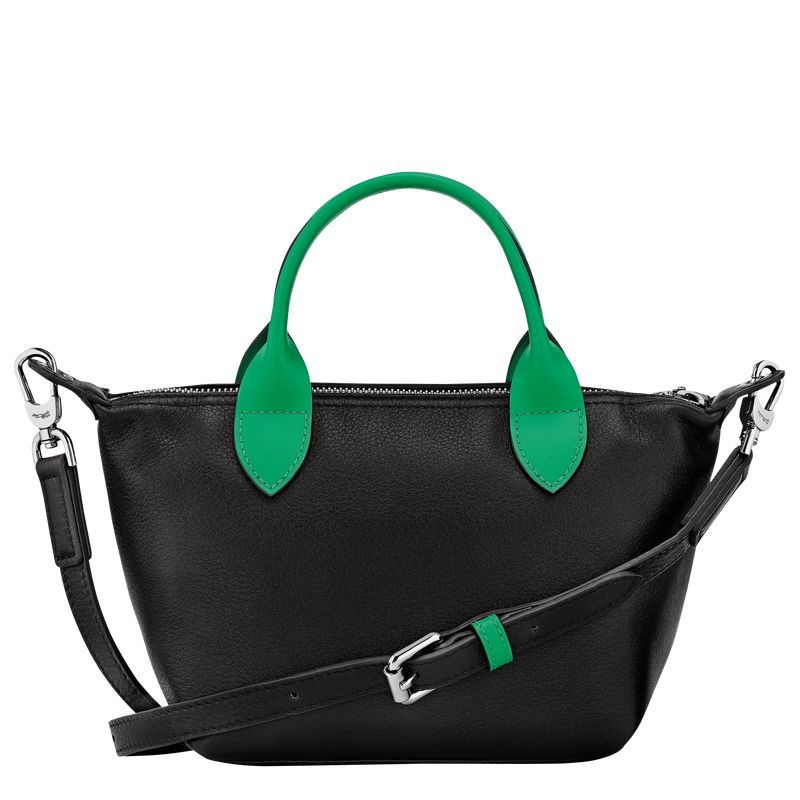 Bolsa de Mano long champ Le Pliage Xtra XS Leather Mujer Verde | COZU7209