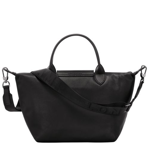 Bolsa de Mano long champ Le Pliage Xtra S Leather Mujer Negras | COMQ7359