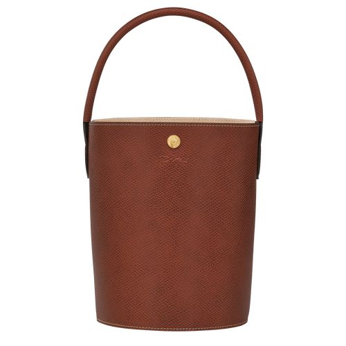 Bolsa de Mano long champ Épure S Bucket Leather Mujer Marrones | CODF7372