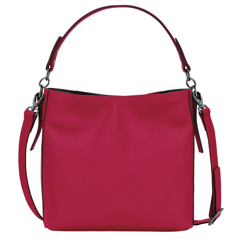 Bolsas Hombro long champ 3D S Leather Mujer Magenta | COYX7431