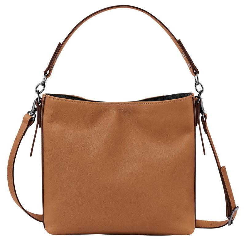 Bolsas Hombro long champ 3D S Leather Mujer Natural | COEB7434