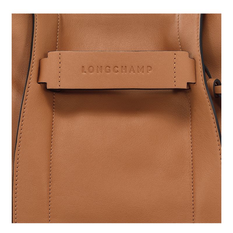 Bolsas Hombro long champ 3D S Leather Mujer Natural | COEB7434