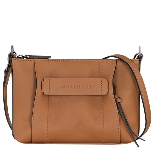 Bolsas Hombro long champ 3D S Leather Mujer Natural | COIL7496