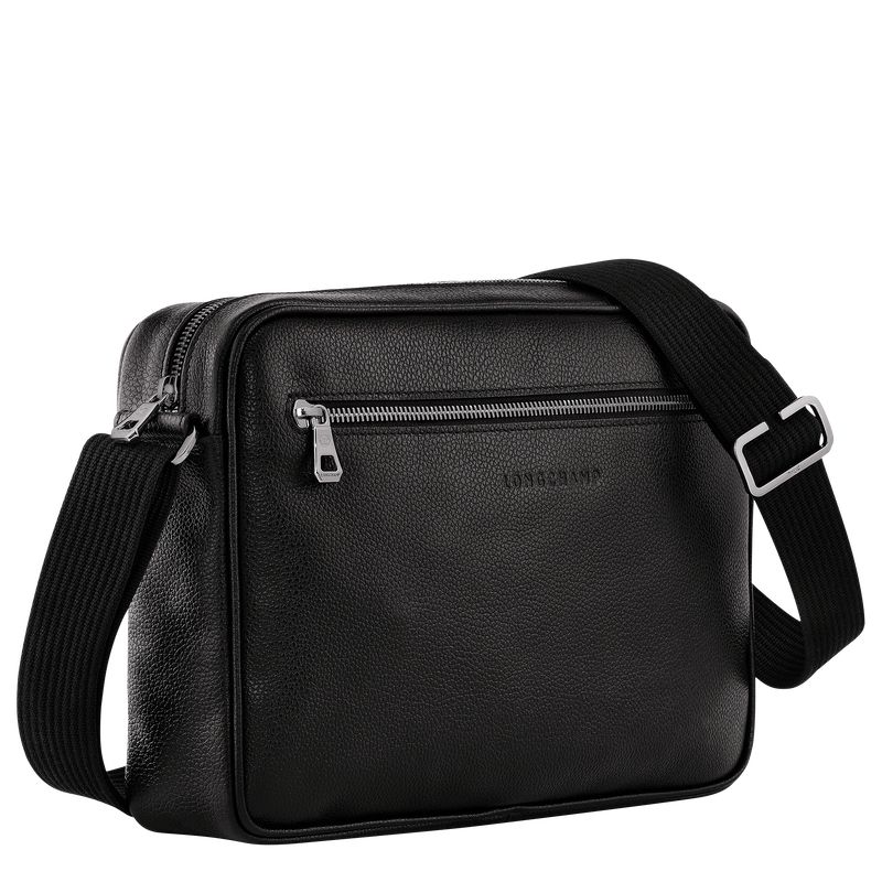 Bolsas Hombro long champ Le FoulonnÉ M Camera Leather Hombre Negras | CONW8816