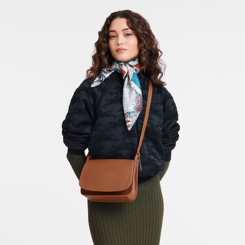 Bolsas Hombro long champ Le FoulonnÉ M Leather Mujer Caramel | CORV7485