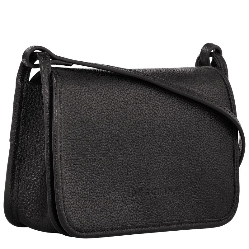 Bolsas Hombro long champ Le FoulonnÉ XS Clutch Leather Mujer Negras | COFD7398